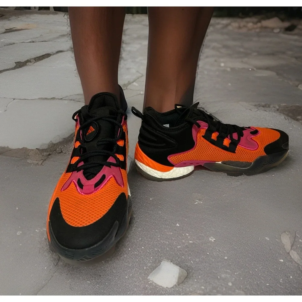 adidas BYW SELECT SHOES Men's Sz 12.5 Black/Orange/Magenta IG4936